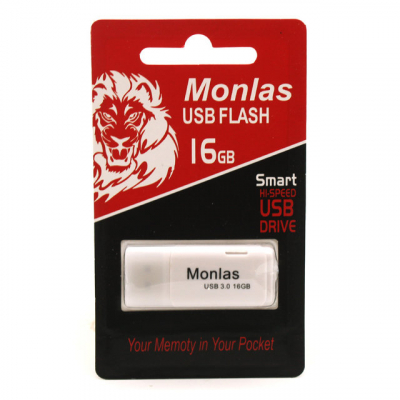 USB FLASH DRIVE MONLAS 16GB БЕЛАЯ